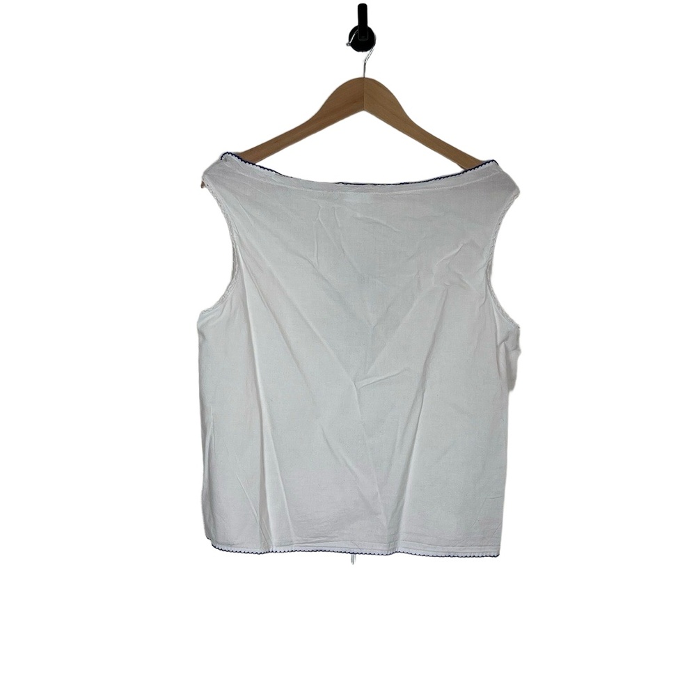 Secret Treasures Womens Camisole Embroidered V-Neck Lace-Up Cottagecore Vintage - Picture 8 of 12